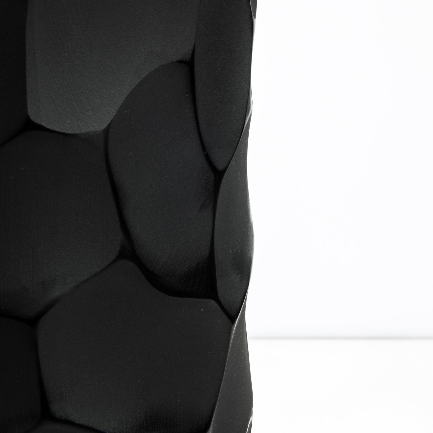 Murano Moon Vase in Black