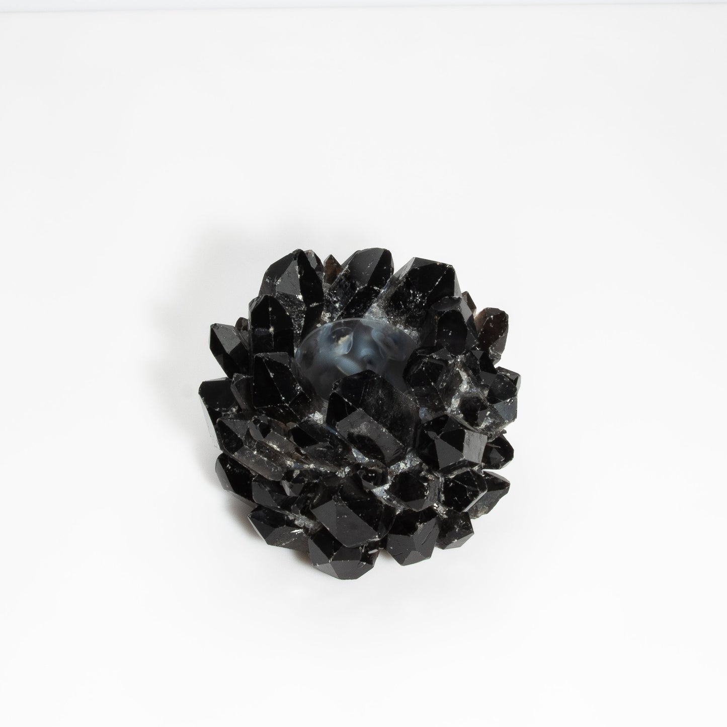 Votive Holder in Black Quartz Large by Kathryn McCoy