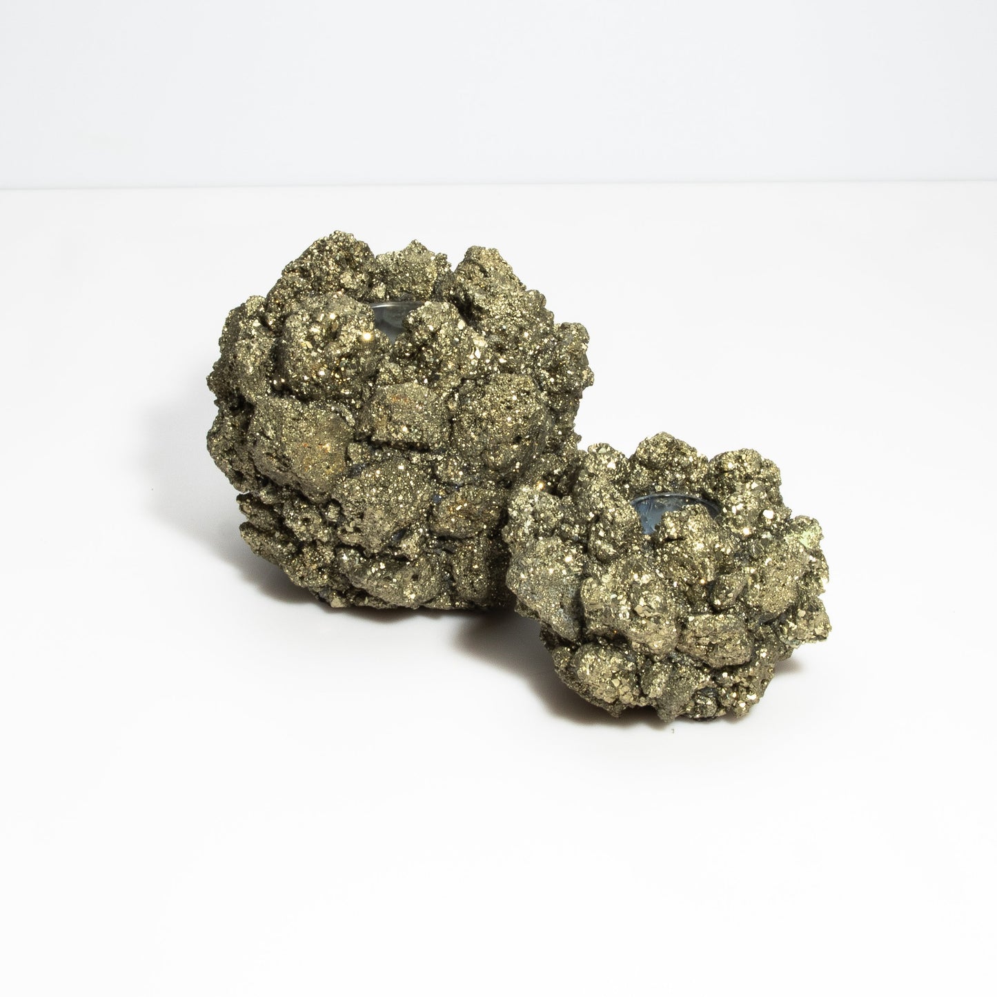 Votive Holder in Pyrite Large by Kathryn McCoy