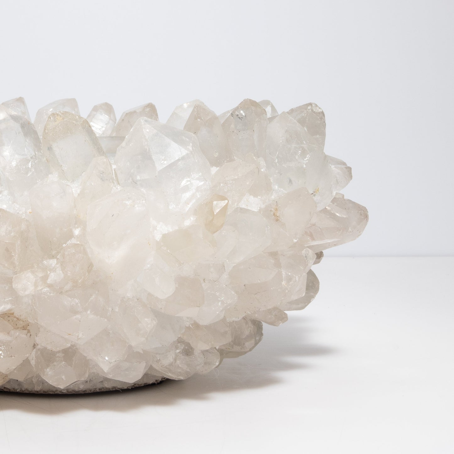 Classic Large Bowl in Clear Quartz by Kathryn McCoy
