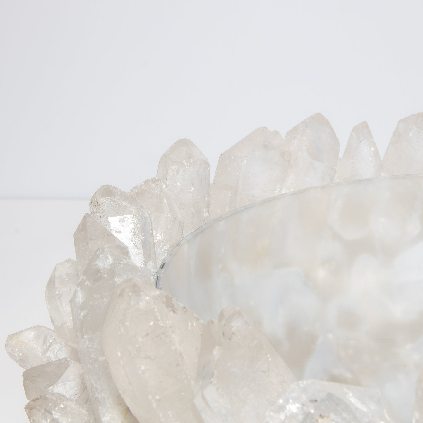Classic Large Bowl in Clear Quartz by Kathryn McCoy