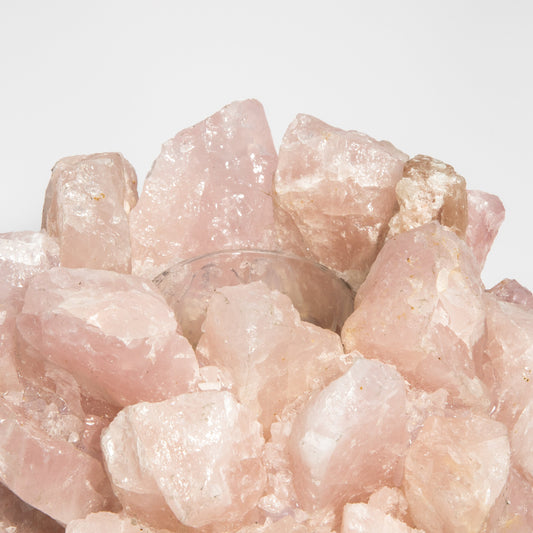 Votive Holder in Pink Quartz Classic by Kathryn McCoy