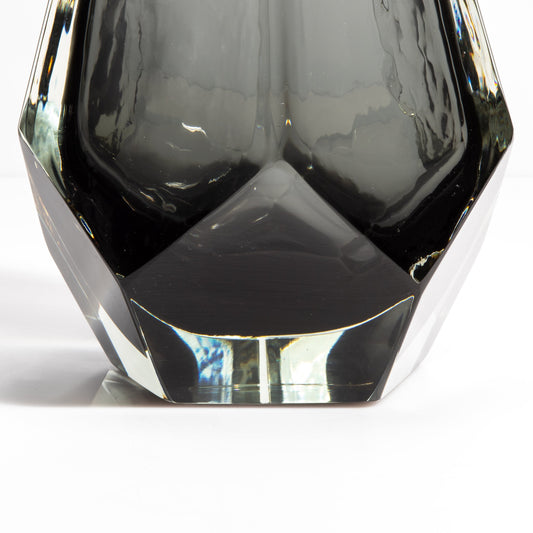 Murano Pentagonal Vase in Grey