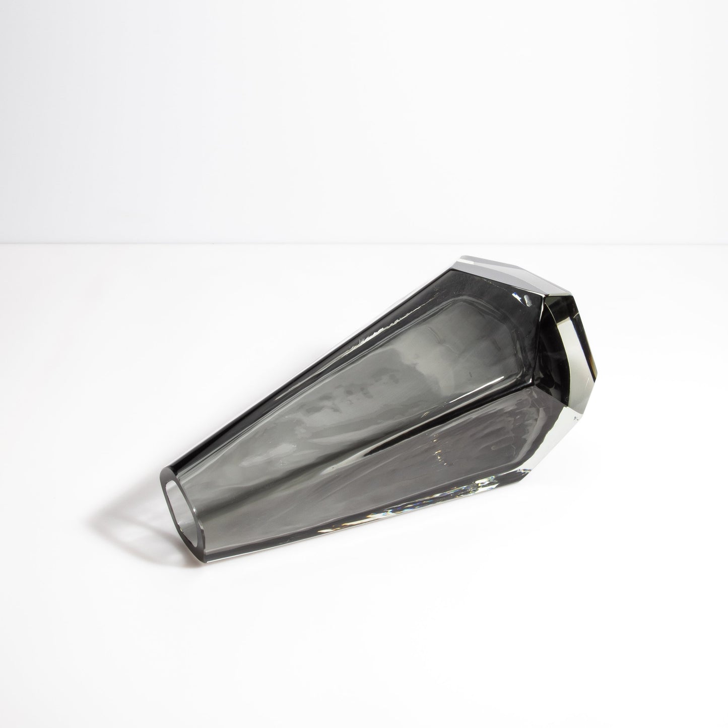 Murano Pentagonal Vase in Grey