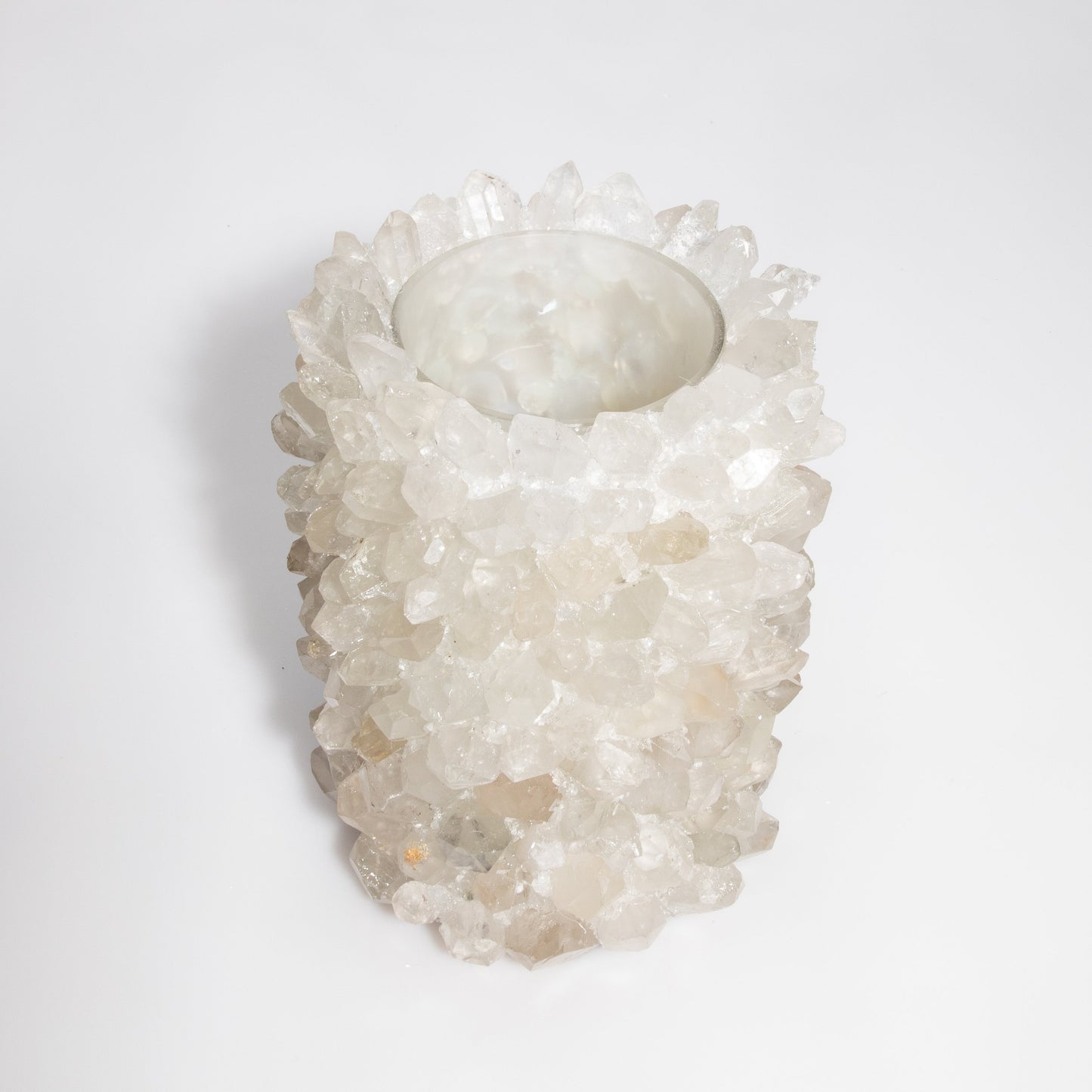 Vase in Clear Quartz by Kathryn McCoy