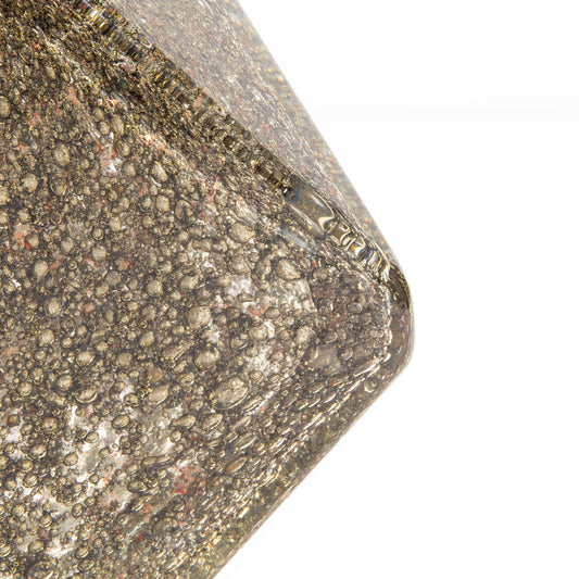 Murano Vase in Gold Brass