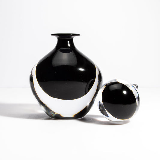 Murano Bottle Onyx Black M