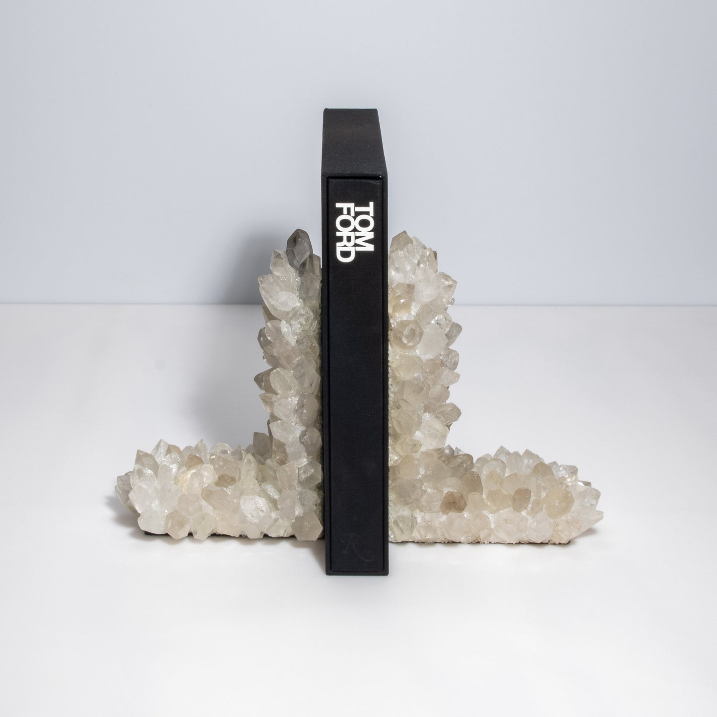 Book Ends in Classic Clear Quartz Large