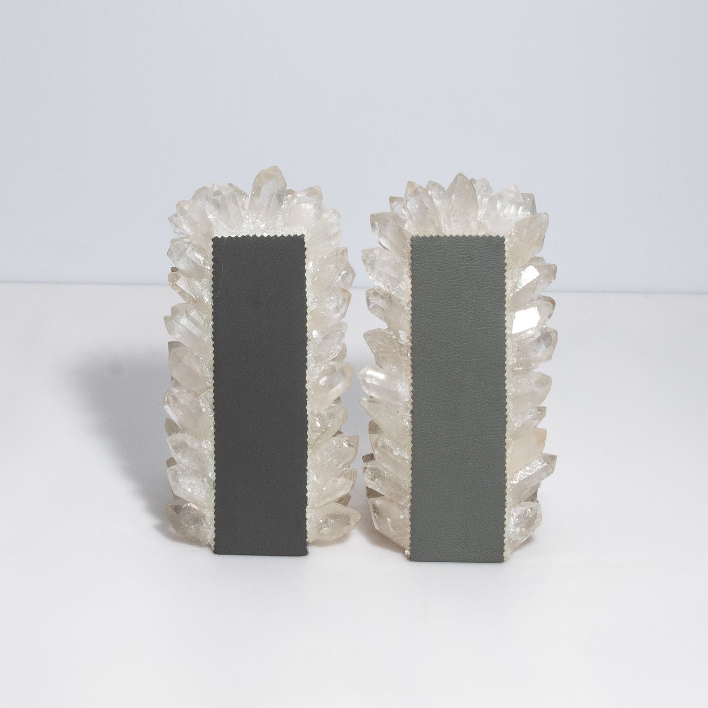 Book Ends in Classic Clear Quartz Large