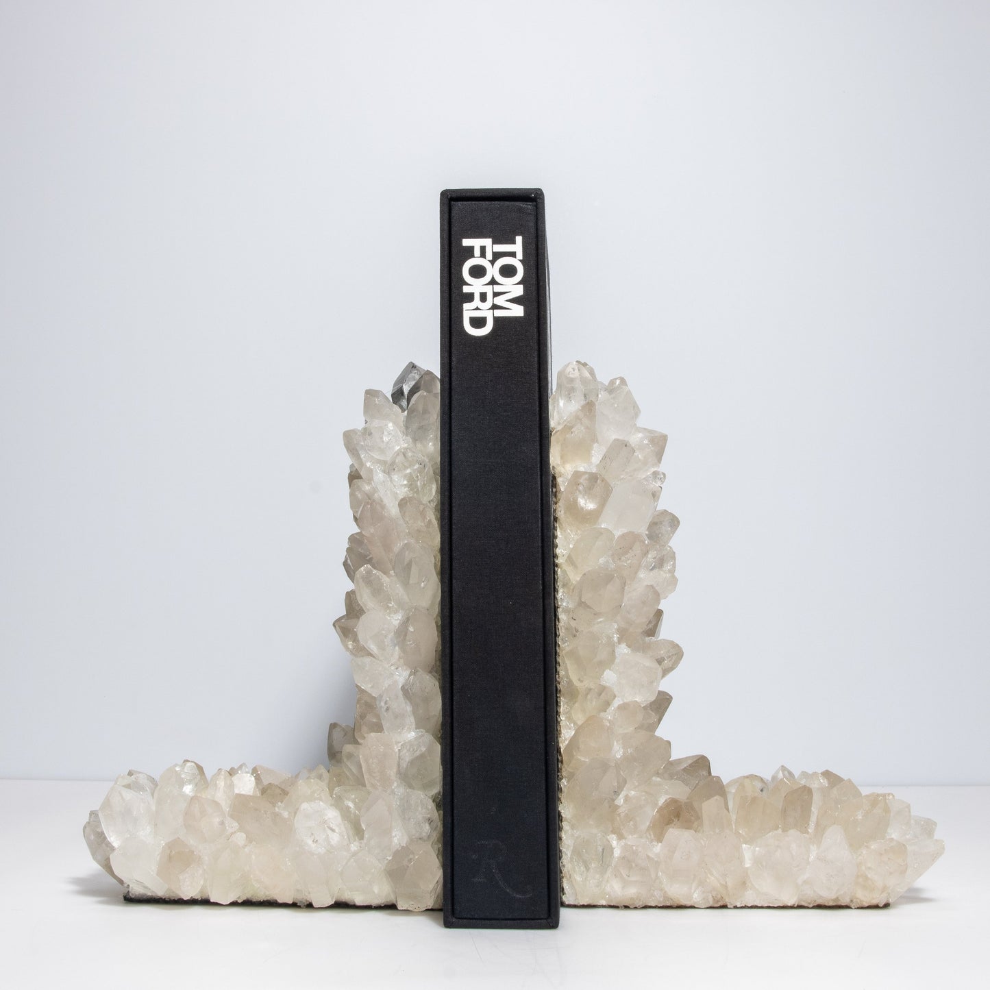 Book Ends in Classic Clear Quartz Large