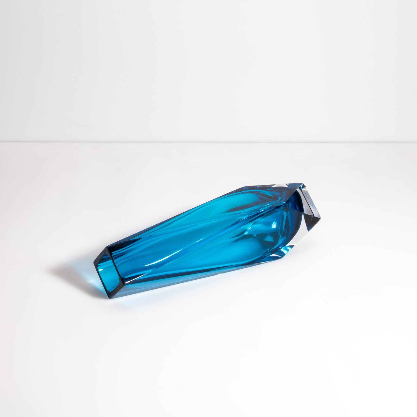 Murano Goccia Vase in Azure Blue