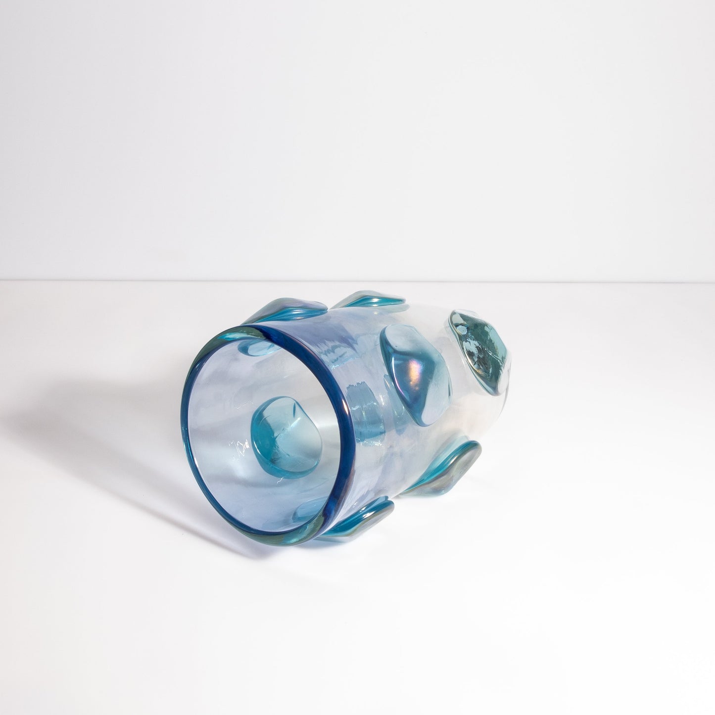 Murano Vase in Light Lagoon Blue