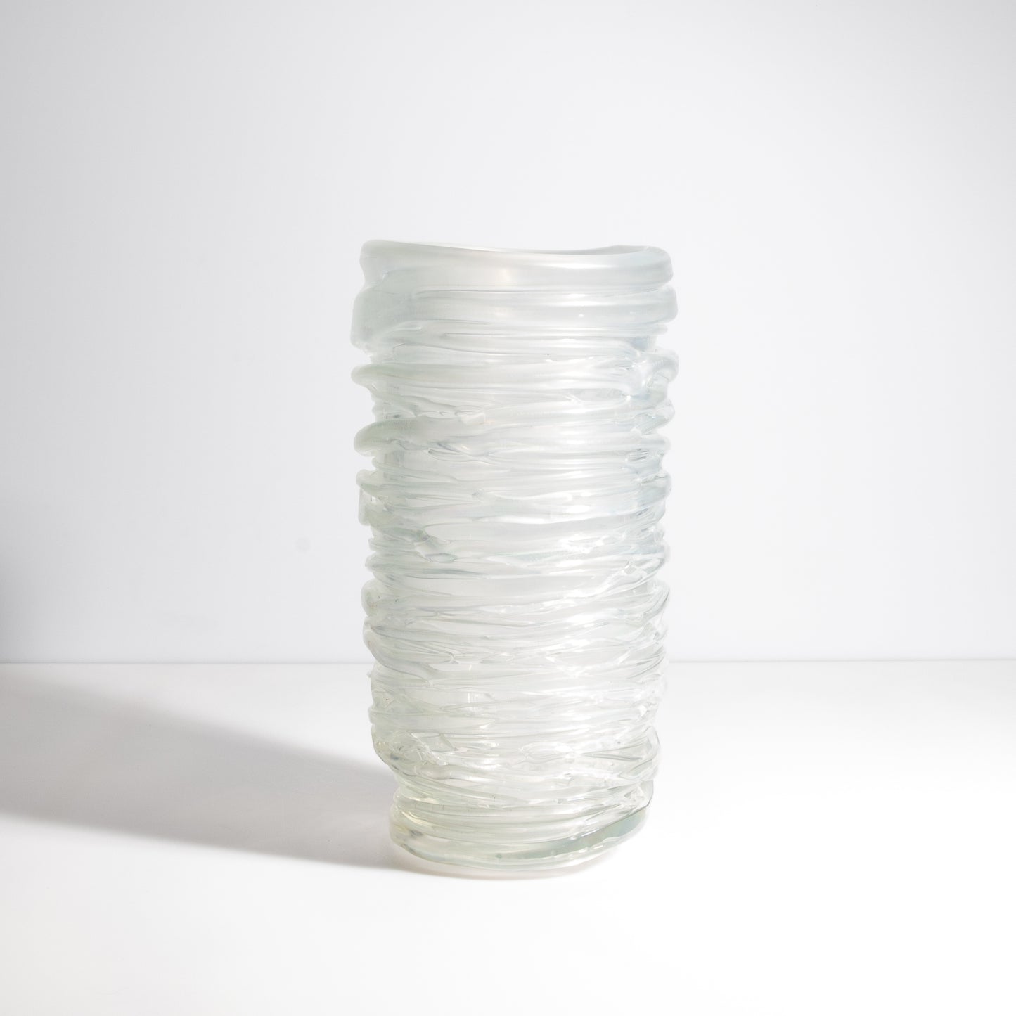 Murano Spiral Vase Frosted