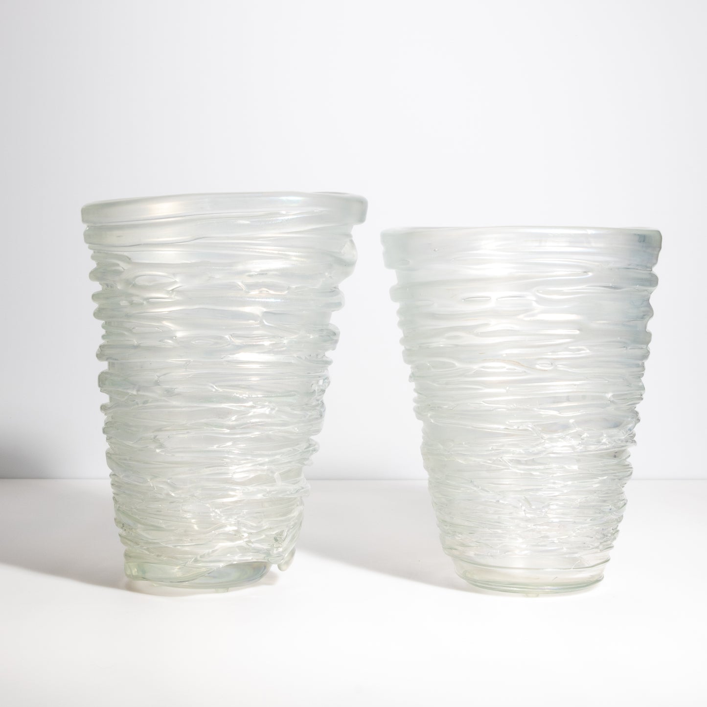 Murano Spiral Vase Frosted