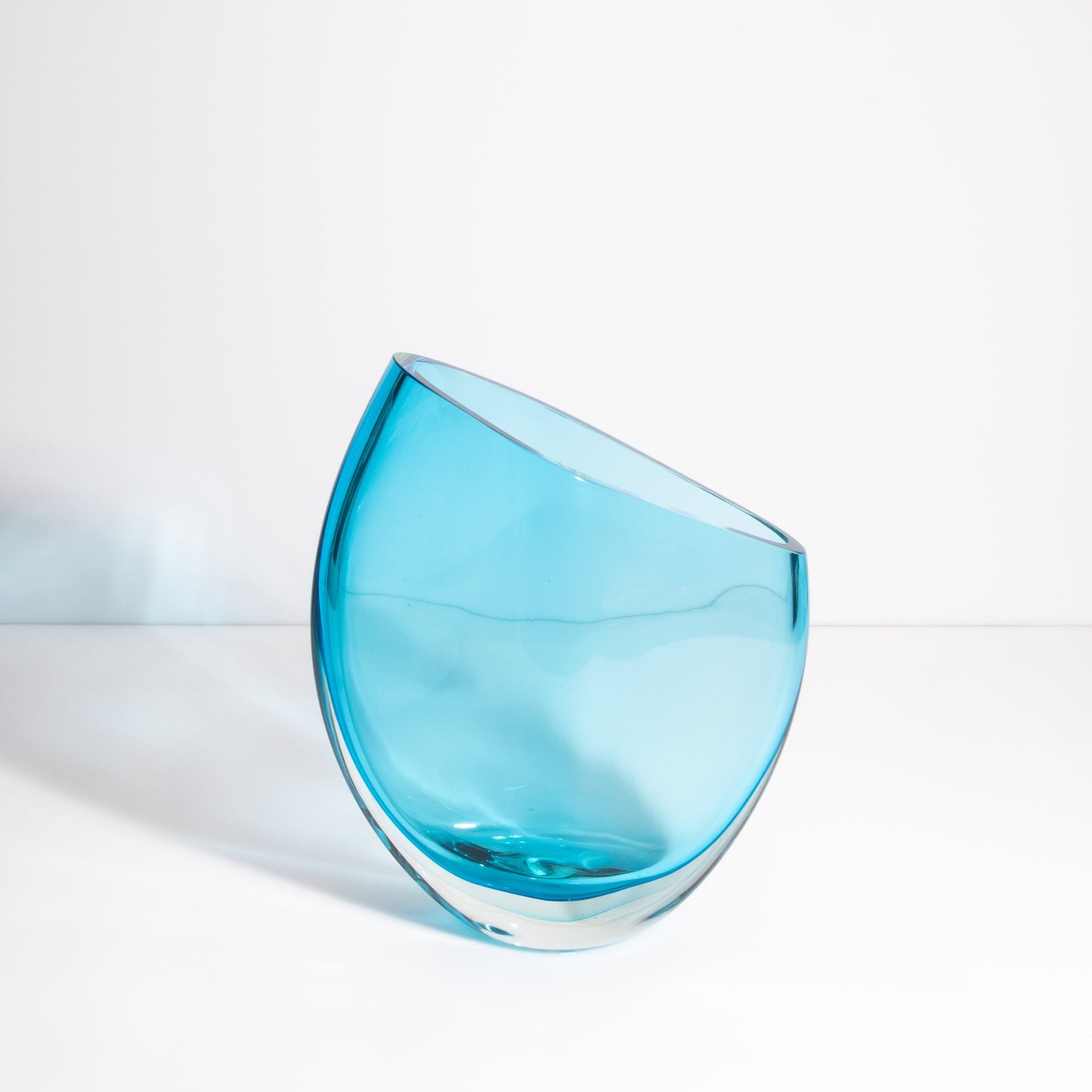 Murano Teardrop Vase in Lagoon Blue