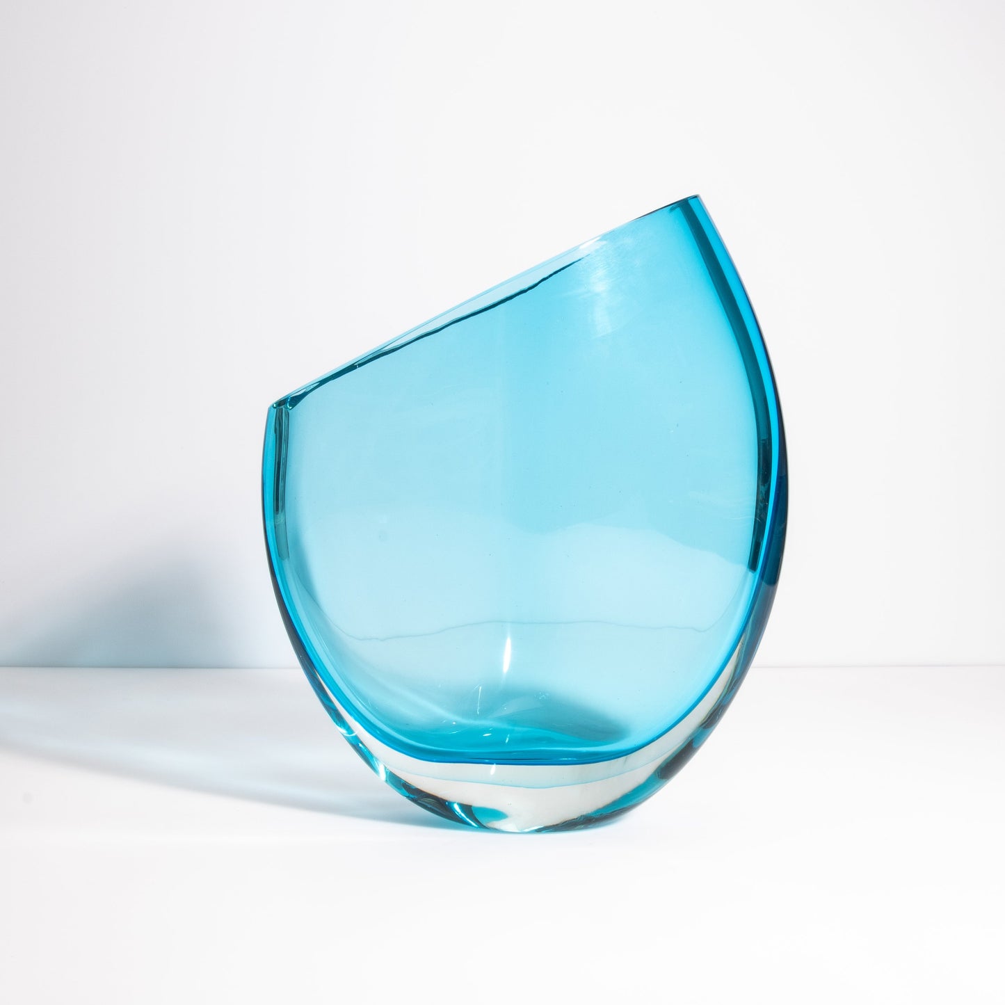 Murano Teardrop Vase in Lagoon Blue