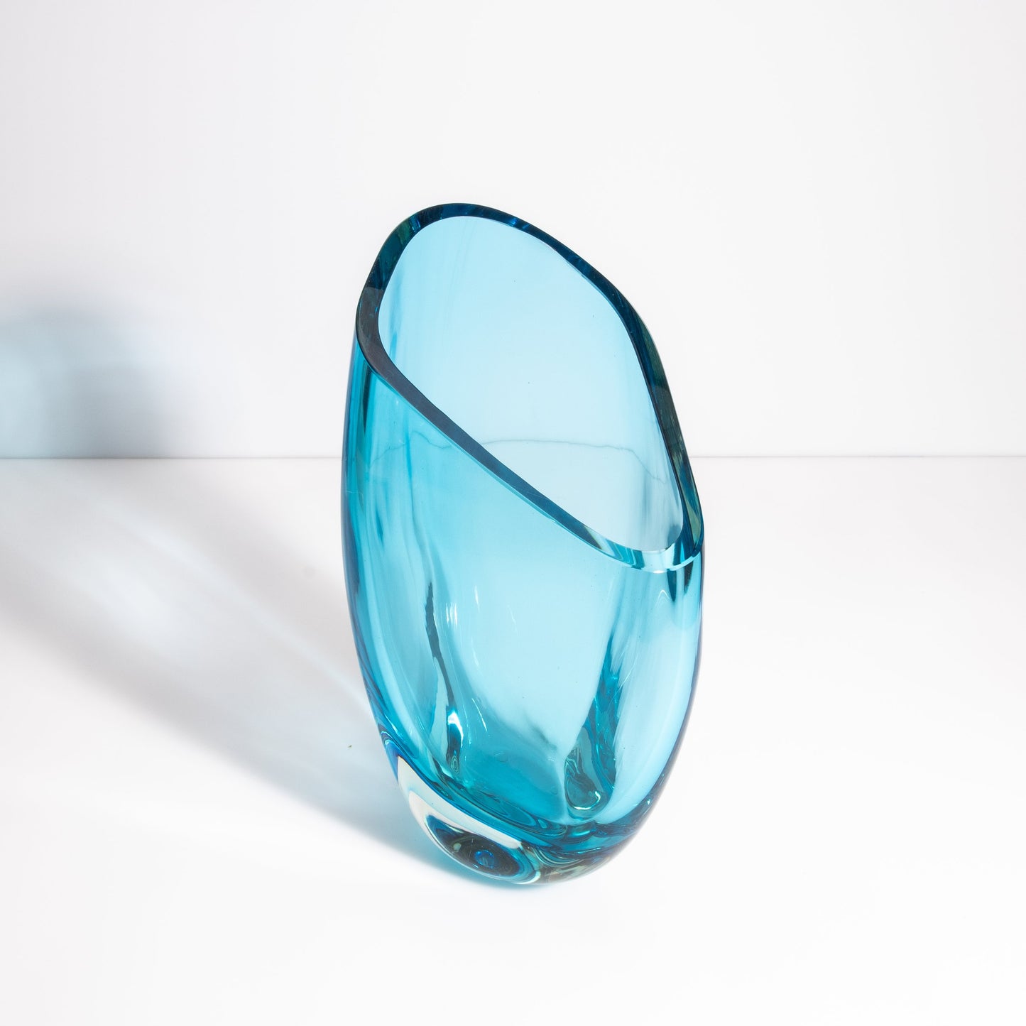 Murano Teardrop Vase in Lagoon Blue