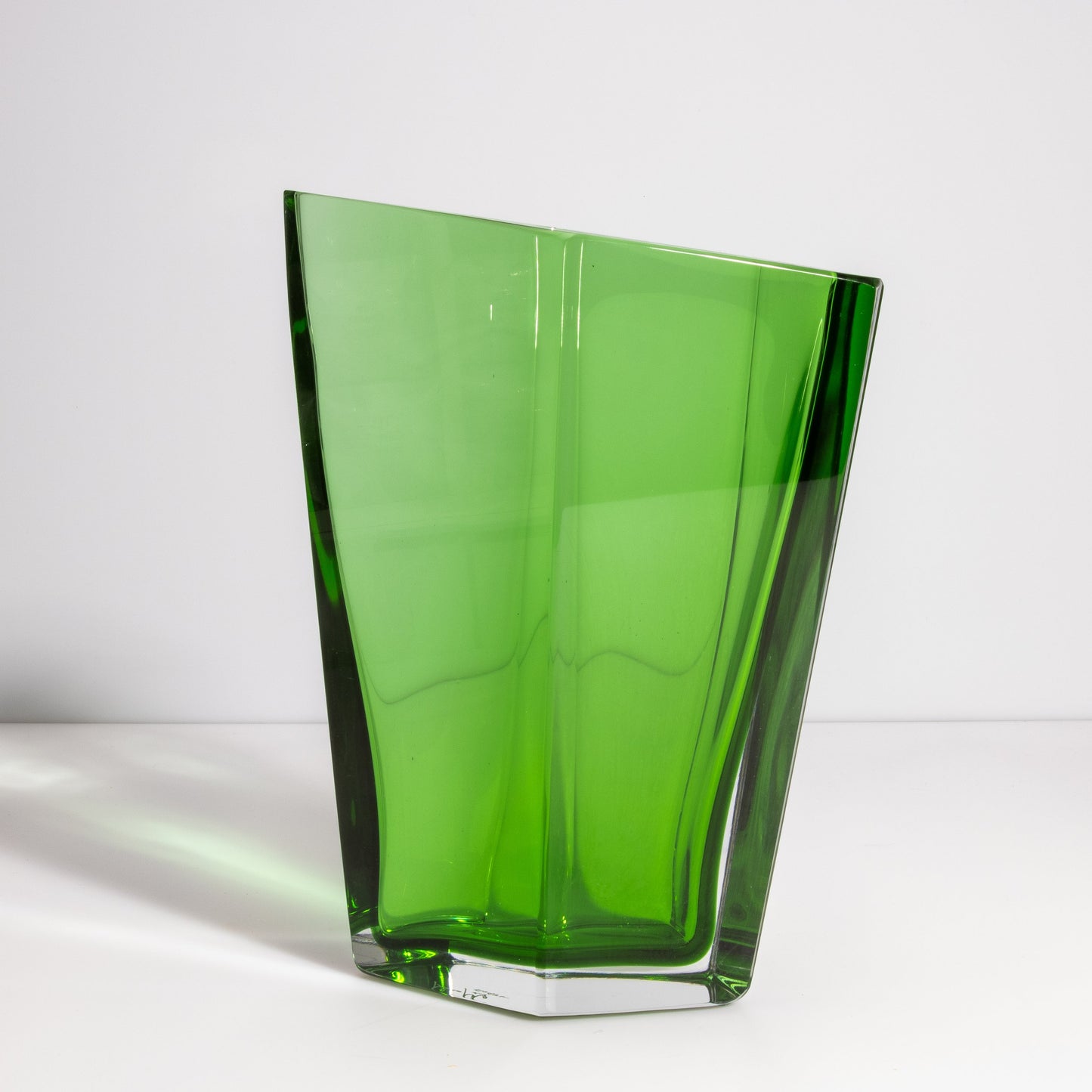 Murano Penta Vase in Green