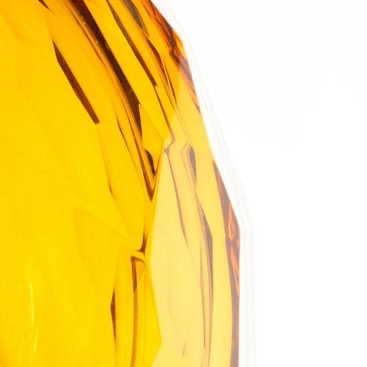 Murano Facet Vase in Amber