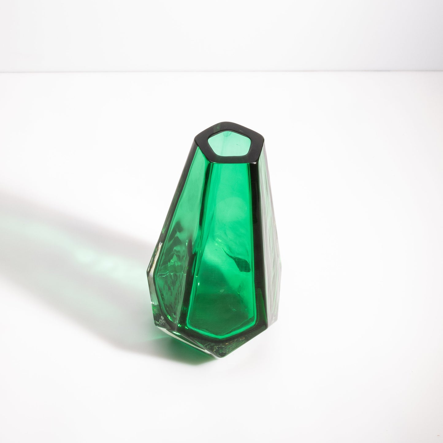 Murano Vase in Emerald Green