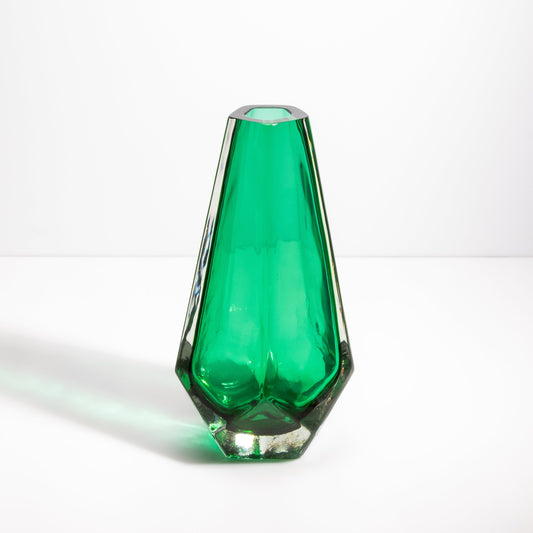 Murano Vase in Emerald Green