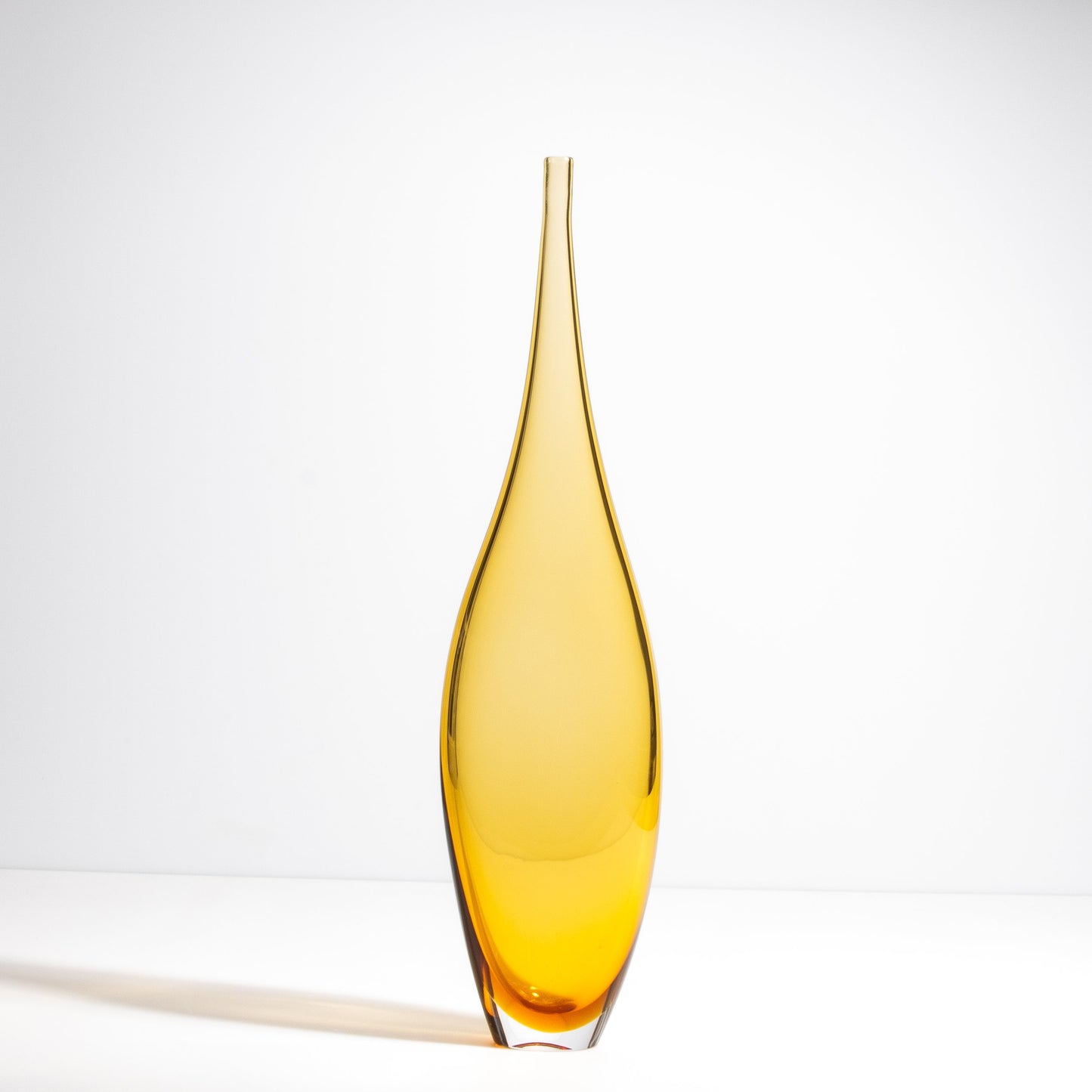 Murano Tall Vase in Amber