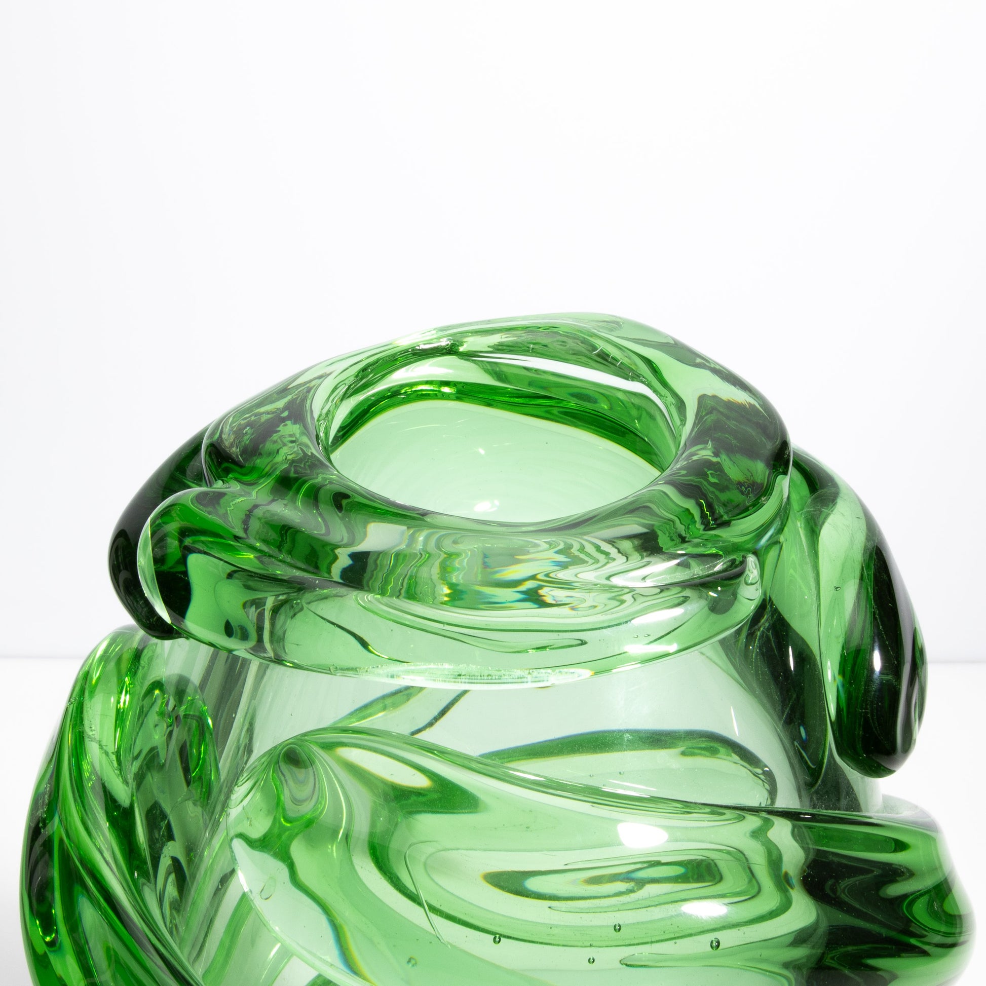 Murano Gomitolo Vase in Green
