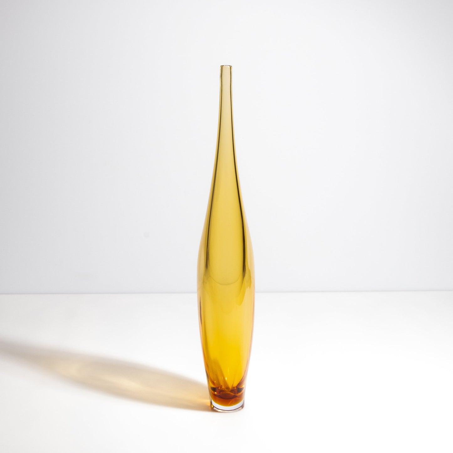 Murano Tall Vase in Amber