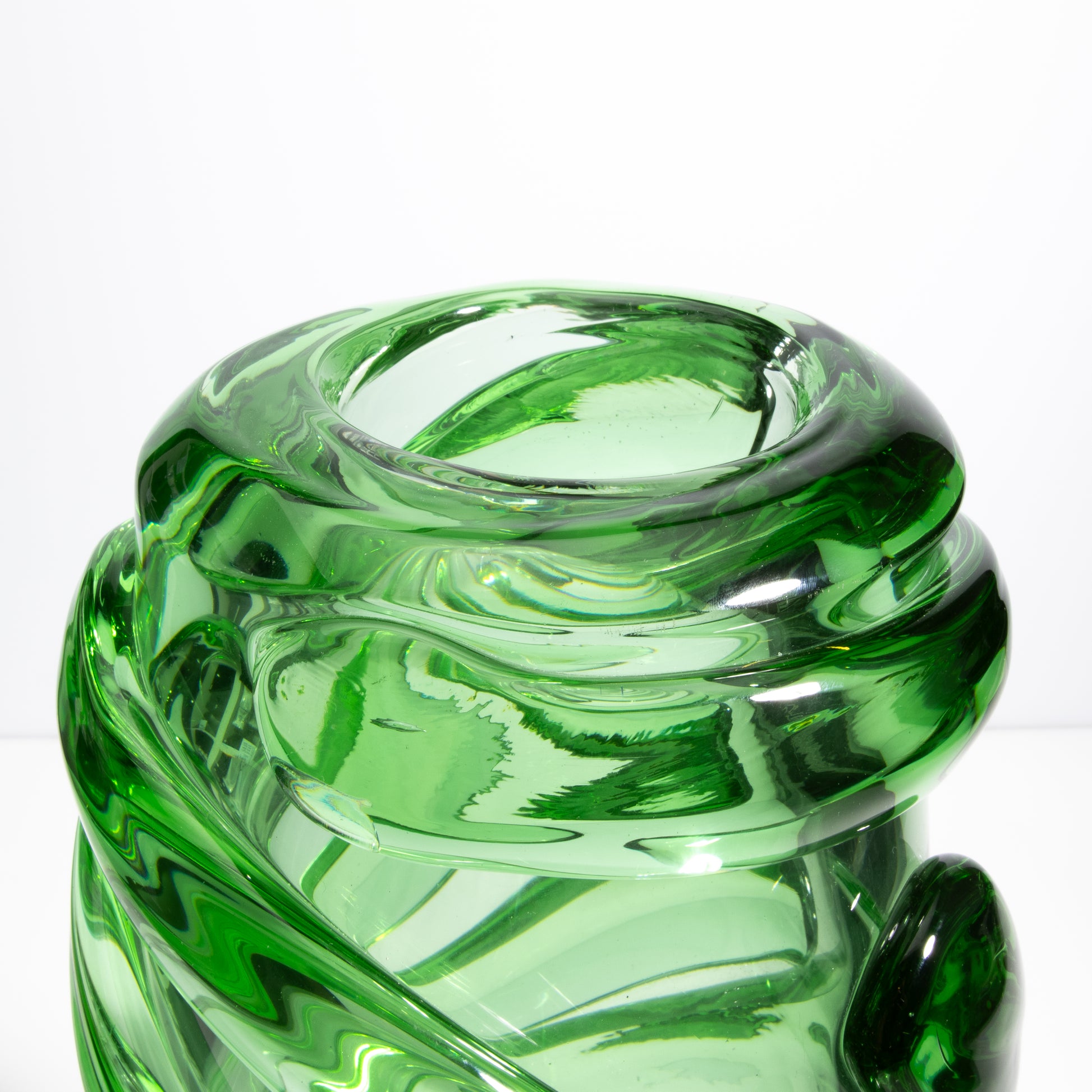 Murano Gomitolo Vase in Green