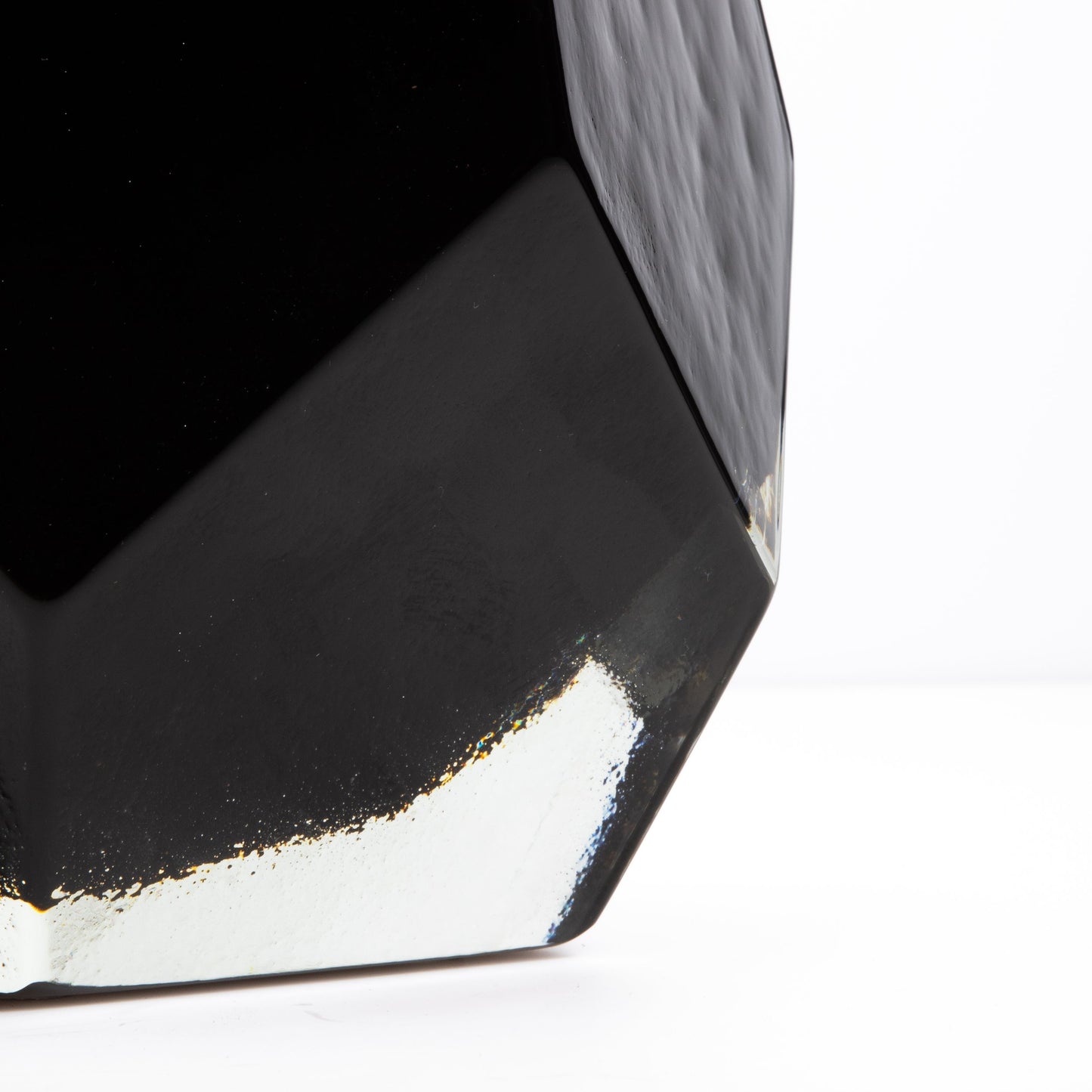 Murano Pentagonal Vase in Black