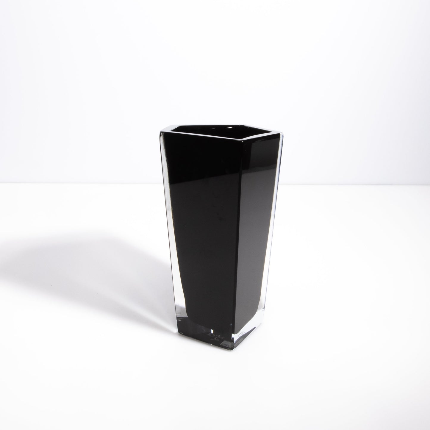 Murano Penta Vase in Onyx Black