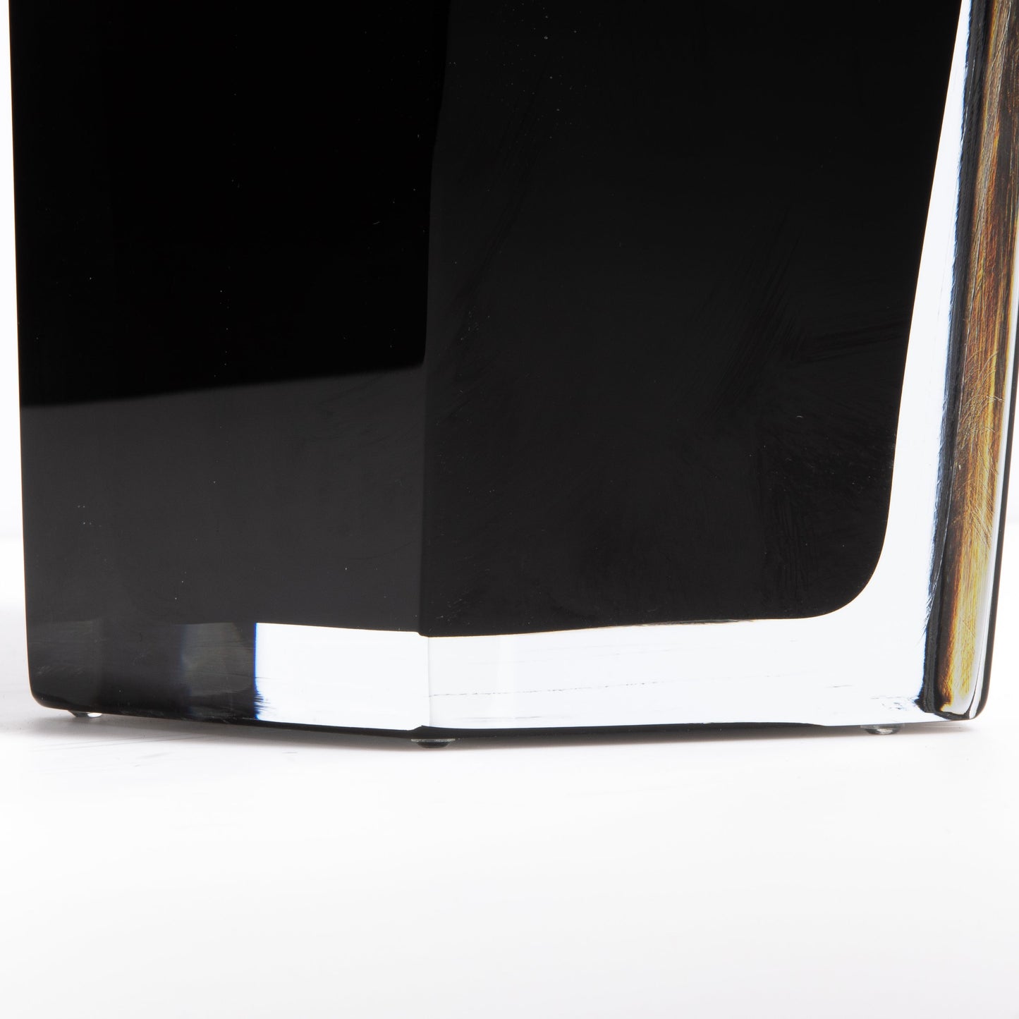 Murano Penta Vase in Onyx Black