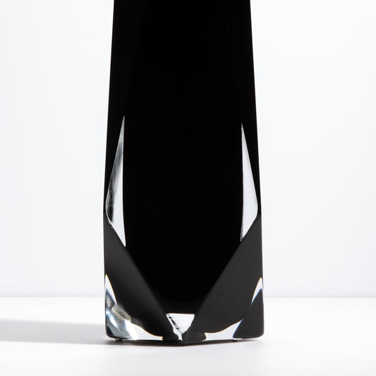Murano Goccia Vase in Onyx Black