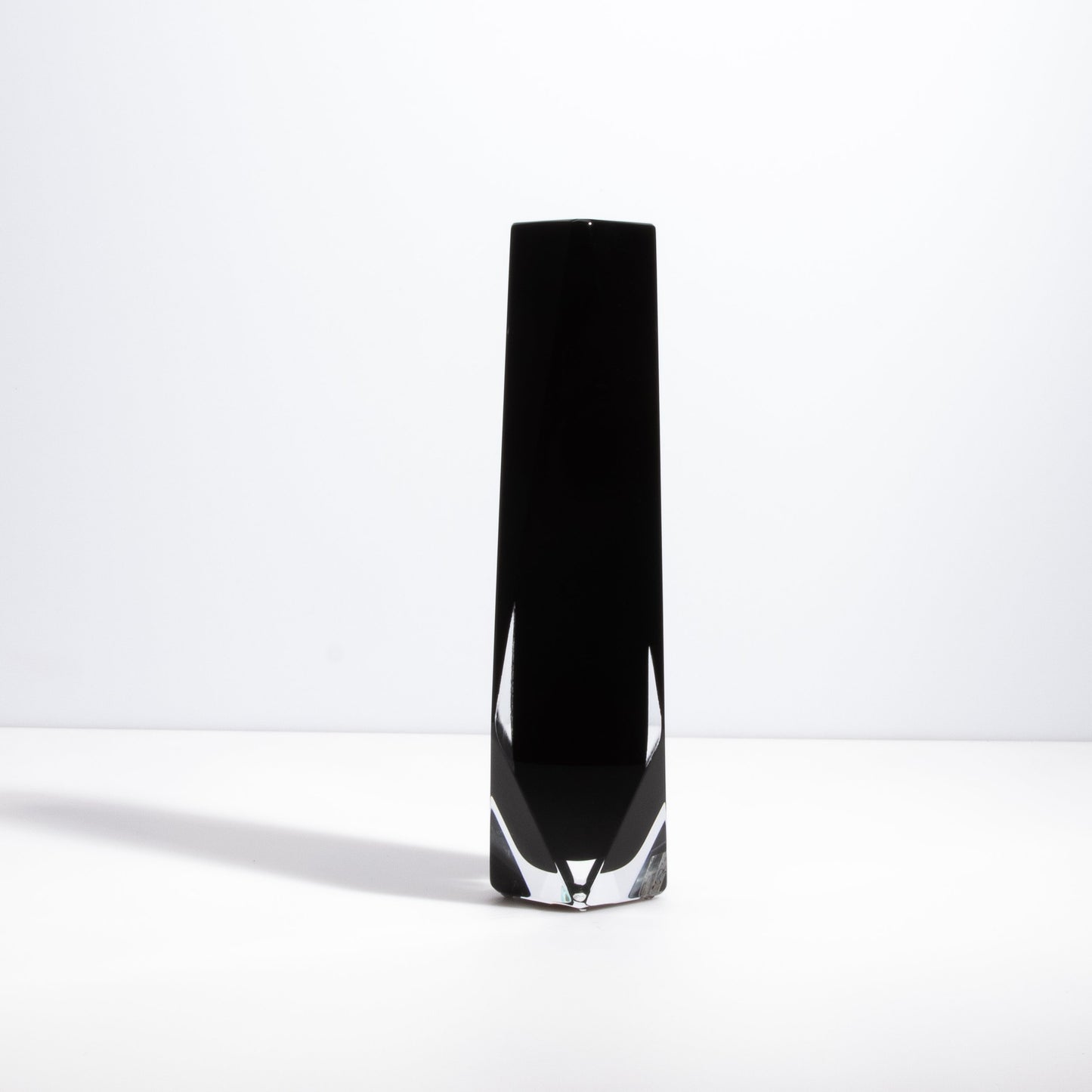 Murano Goccia Vase in Black Onyx