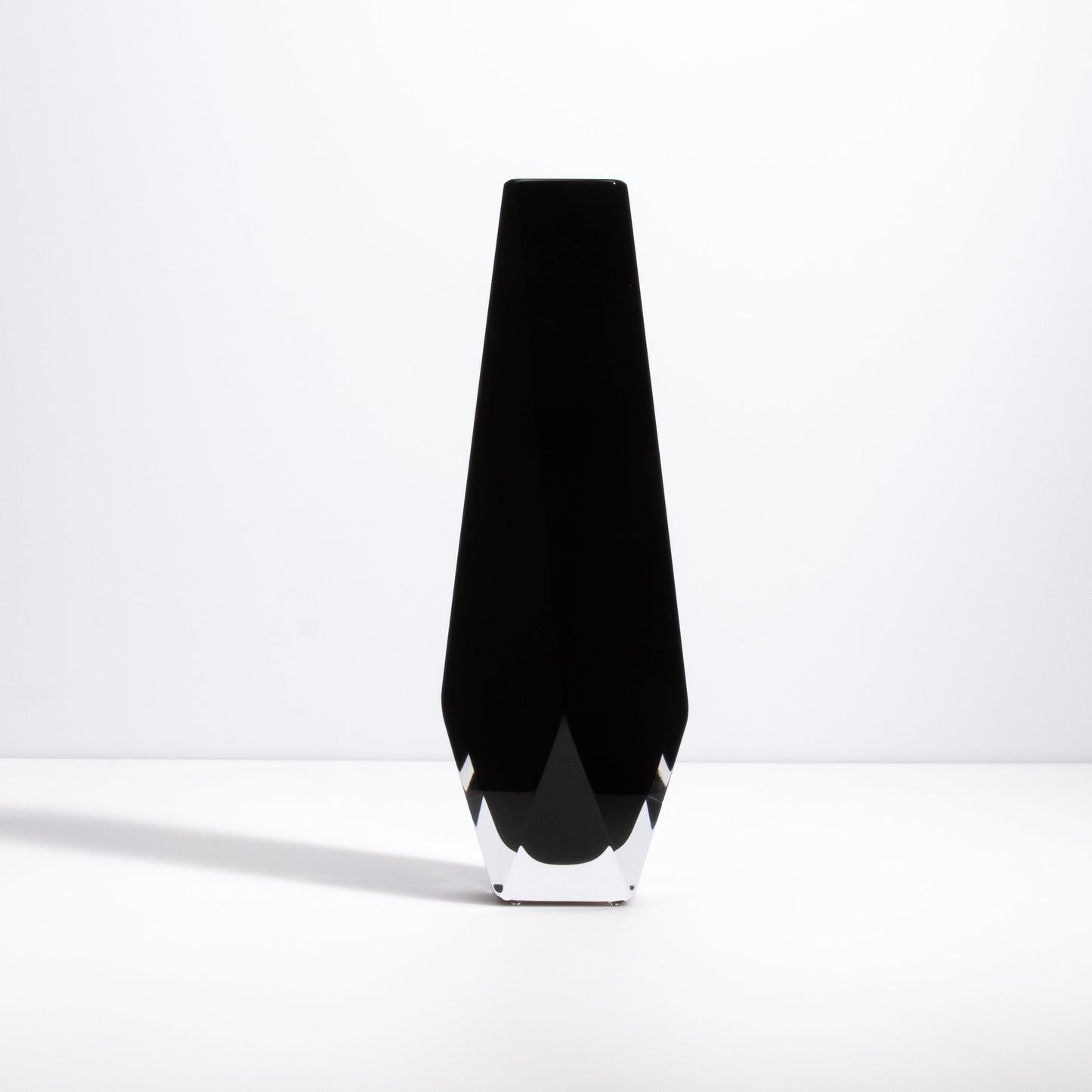Murano Goccia Vase in Black Onyx