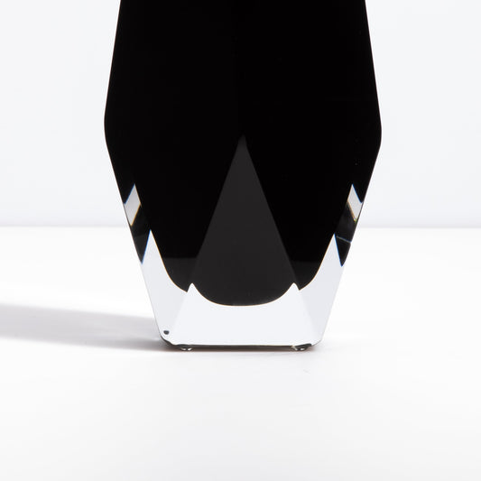 Murano Goccia Vase in Black Onyx