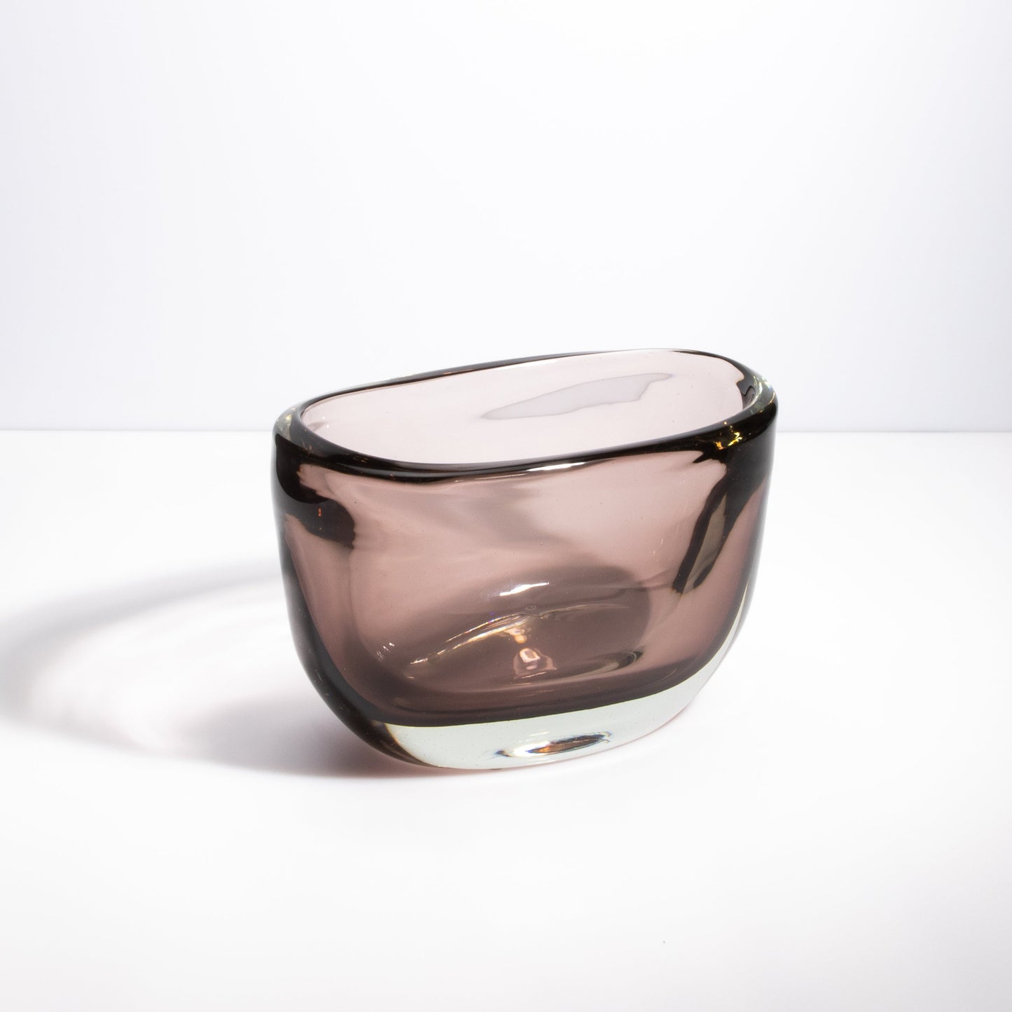 Murano Massiccio Vase in Smoky