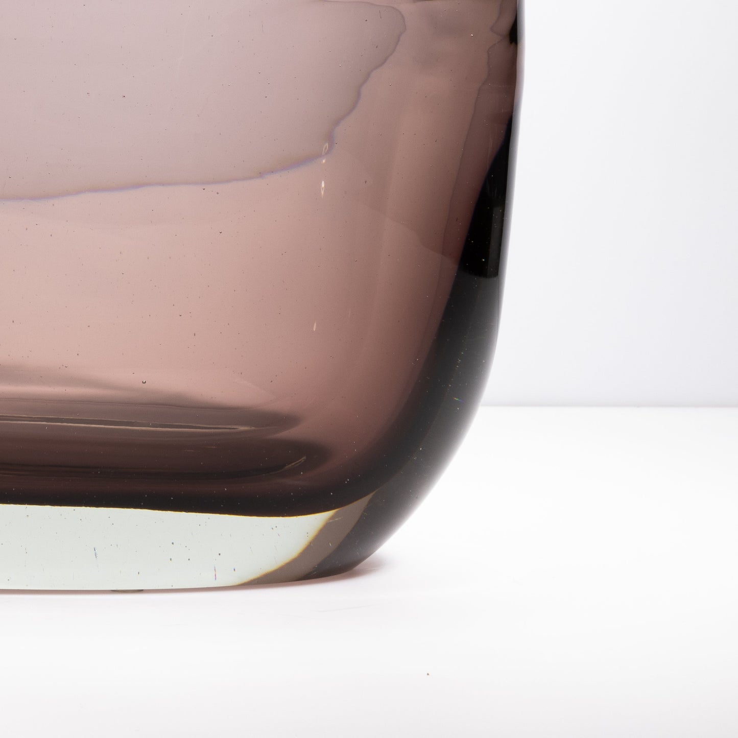 Murano Massiccio Vase in Smoky