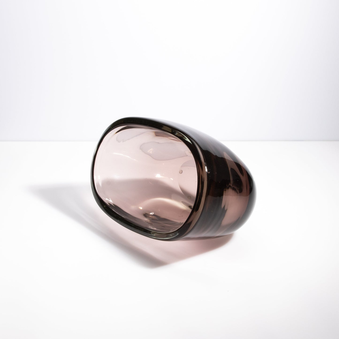Murano Massiccio Vase in Smoky