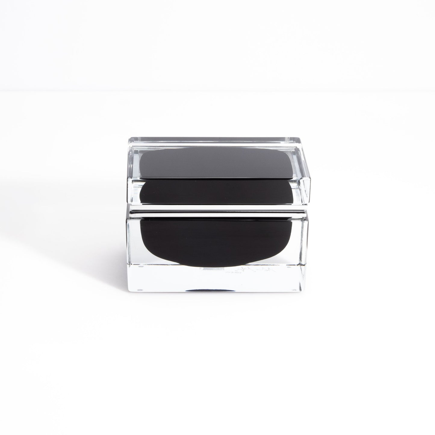 Murano Box with Chrome Fittings in Onyx Black