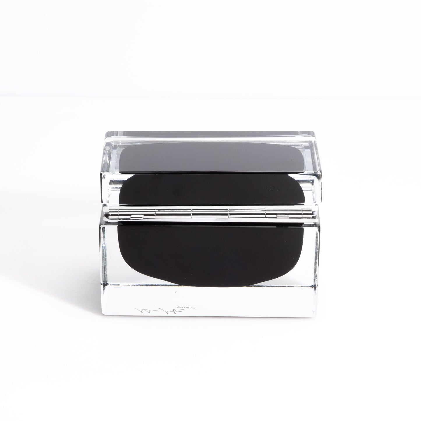 Murano Box with Chrome Fittings in Onyx Black