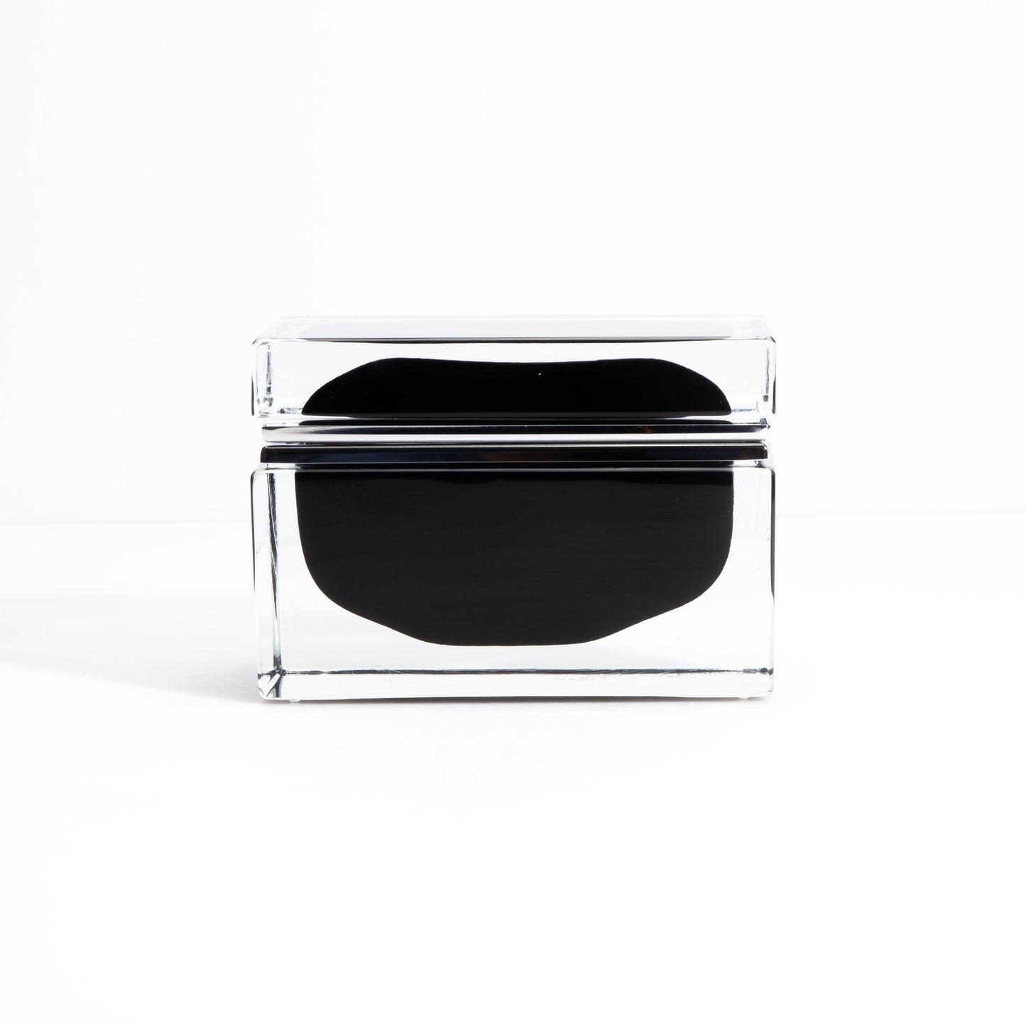 Murano Box with Chrome Fittings in Onyx Black