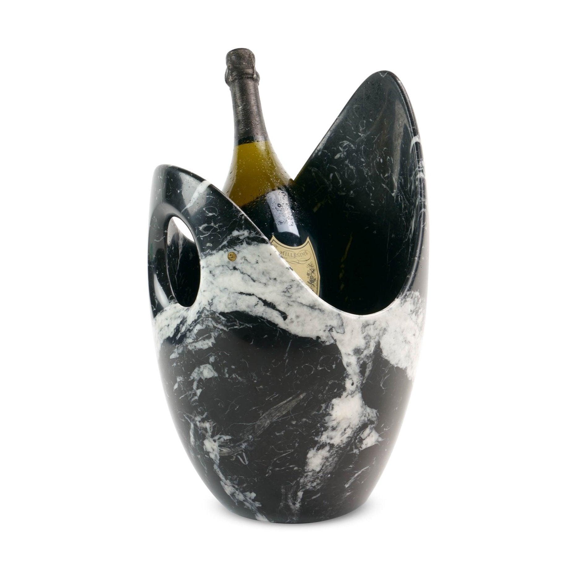 Champagne Cooler in Marquina Marble by Barberini & Gunnell
