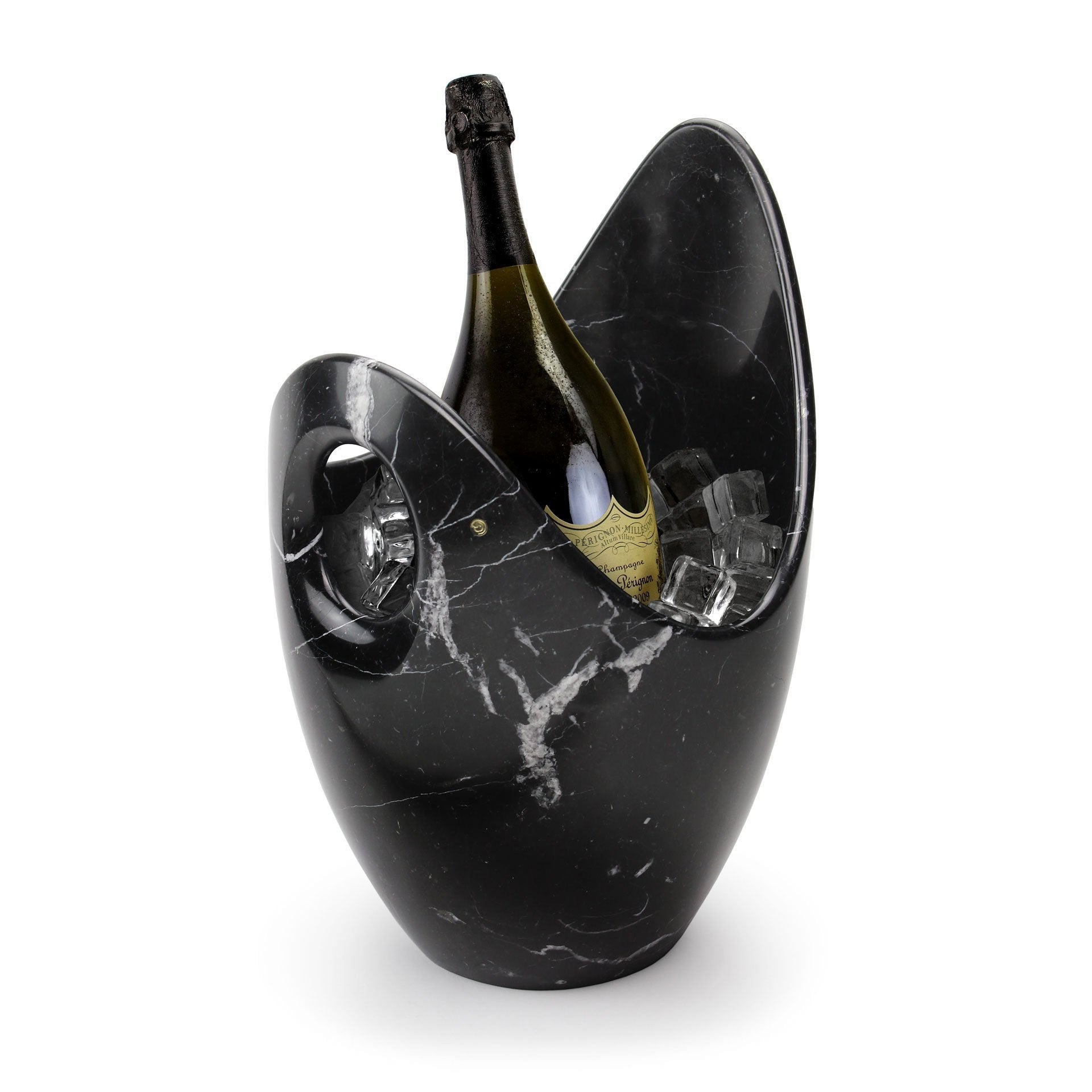 Champagne Cooler in Marquina Marble by Barberini & Gunnell