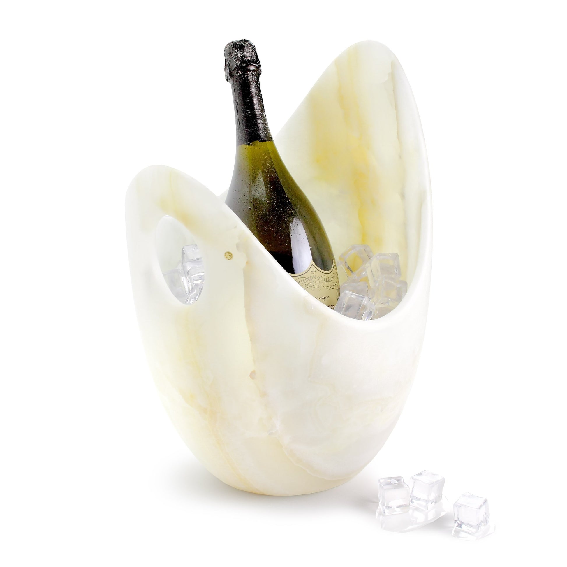 Champagne Cooler in White Onyx by Barberini & Gunnell