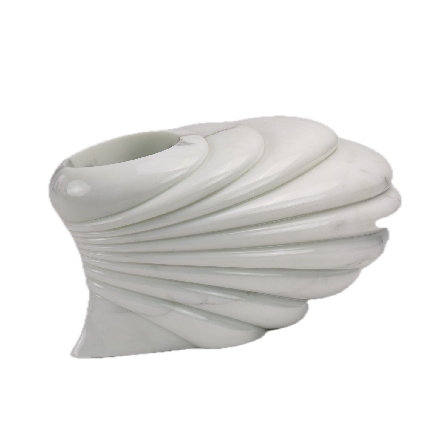 Sculptural Vase in Statuary Marble by Barberini & Gunnell