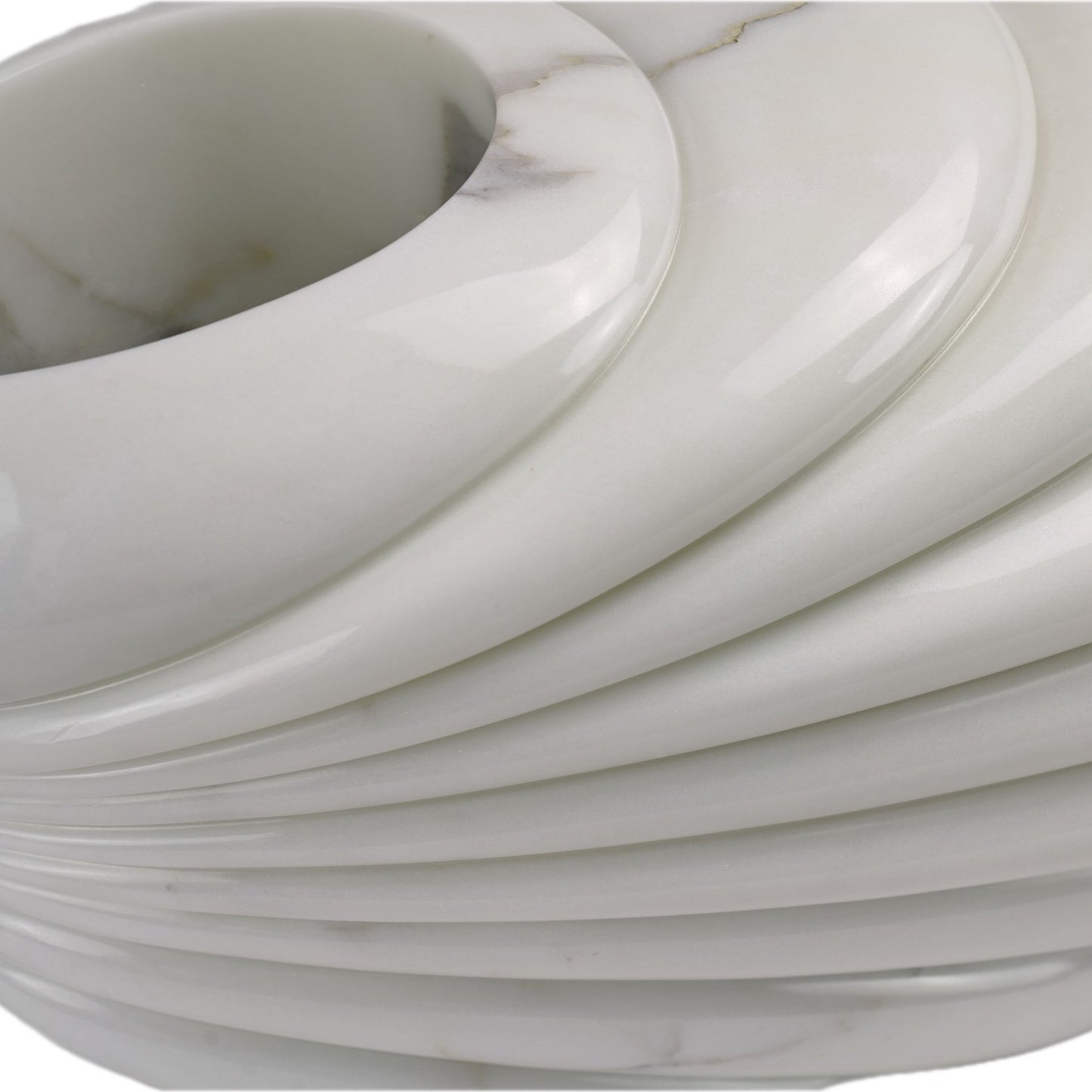 Sculptural Vase in Statuary Marble by Barberini & Gunnell