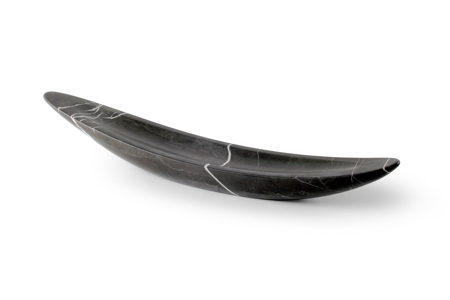 Large Ornament Centerpiece Gondola in Pietra Grey by Barberini & Gunnell