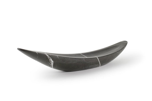 Large Ornament Centerpiece Gondola in Pietra Grey by Barberini & Gunnell