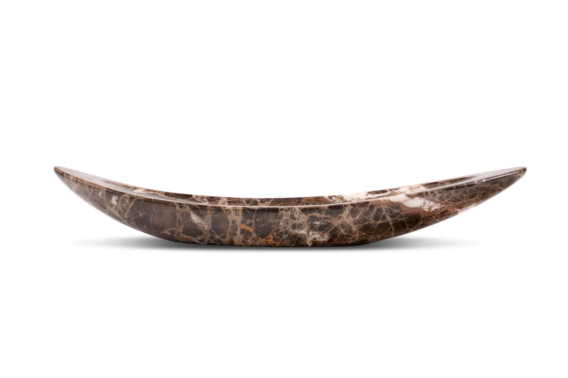 Large Ornament Centerpiece in Emperador Marble by Barberini & Gunnell